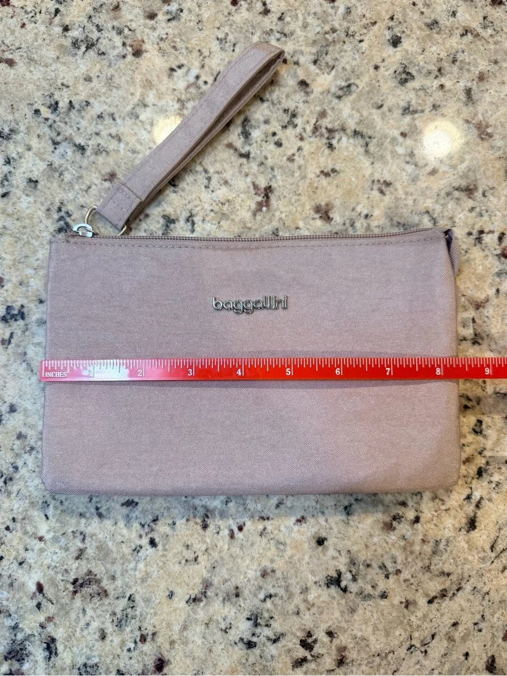 Baggallini Shimmering Rose Wristlet Clutch